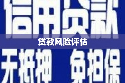 高邑贷款风险评估