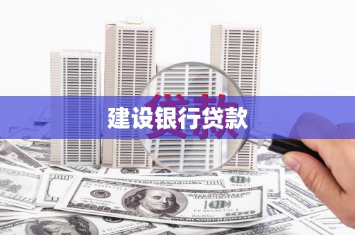 高邑建设银行贷款