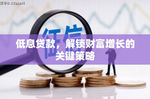 高邑低息贷款，解锁财富增长的关键策略
