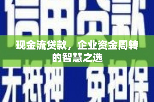 高邑现金流贷款，企业资金周转的智慧之选