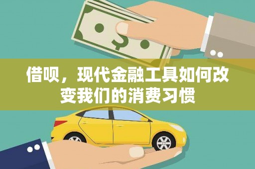 高邑借呗，现代金融工具如何改变我们的消费习惯