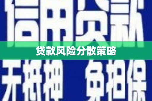 高邑贷款风险分散策略