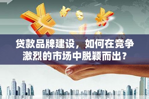 高邑贷款品牌建设，如何在竞争激烈的市场中脱颖而出？