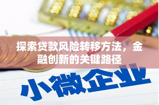 高邑探索贷款风险转移方法，金融创新的关键路径